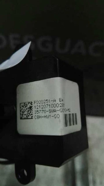 35770SWAG010M2 alzavetri interruttore posteriore destro per HONDA CR-V III 2.2 227697