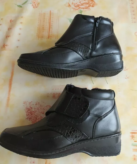 NEUF !!! Bottines chaudes fourrées - 39 - "Diane confort" - NOIR