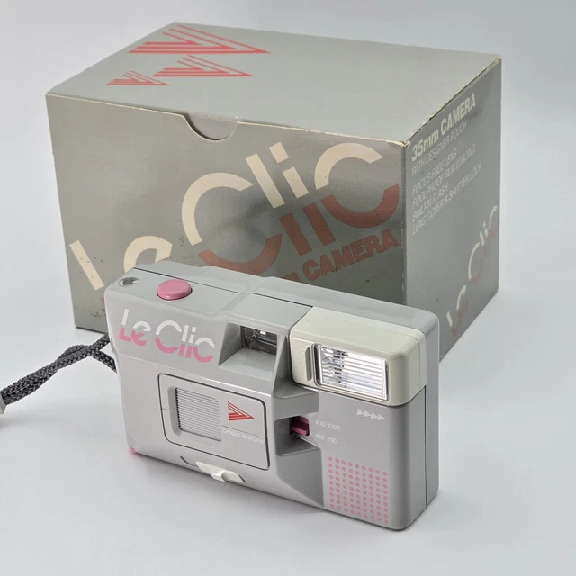 RETRO LE CLIC Grey Easy Camera Point Shoot 35mm Film Camera