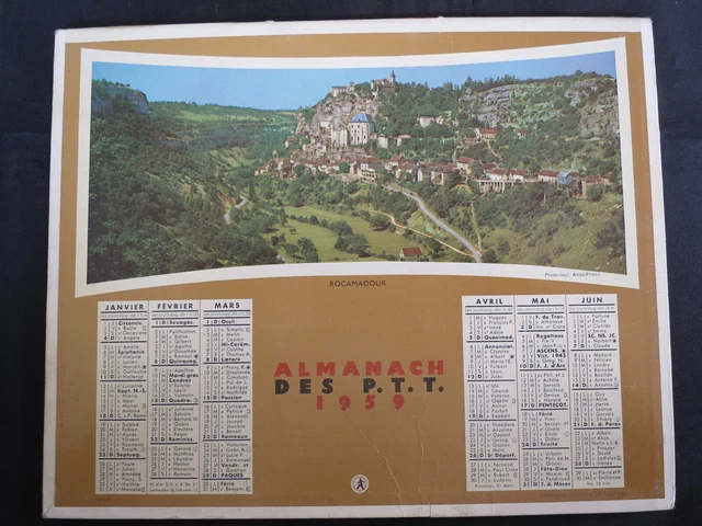 CALENDRIER ! ALMANACH ! Ancien ! 1959 ! EUR 8,00 - PicClick FR