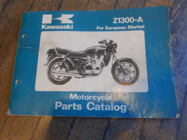 Kawasaki Z 1300 A1-A2 1979 catalogo ricambi originale spare parts catalogue