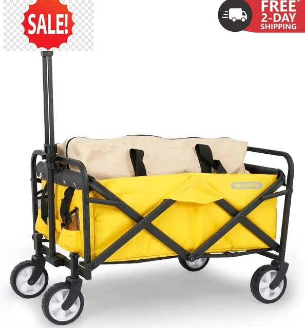 WHITSUNDAY Collapsible Folding Garden Outdoor Park Utility Wagon Picnic Camping