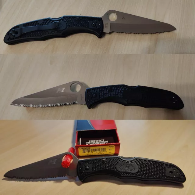 Coltello Spyderco Knife PACIFIC SALT 2 FRN BLACK SERRATED C91SBK2