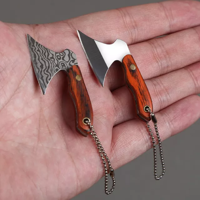 Mini Knife Survival Knife EDC Keychain Outdoor Axe Pocket Knife Cutting Tool