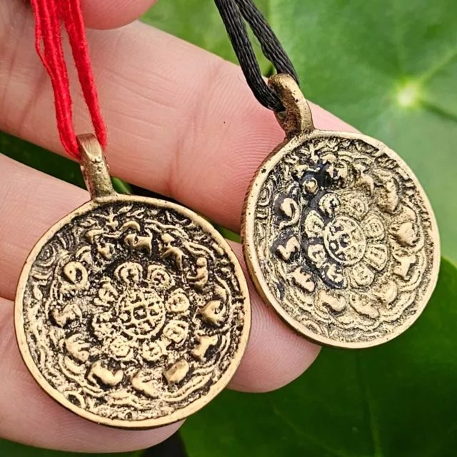 Mandala Dorje Collier Pendentif Jiugong Bouddhiste Tibétain Vishva-Vajra... 2