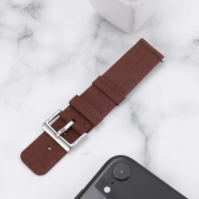 Canvas Watch Strap Smartwatch Bands Watchband Replace Compatible
