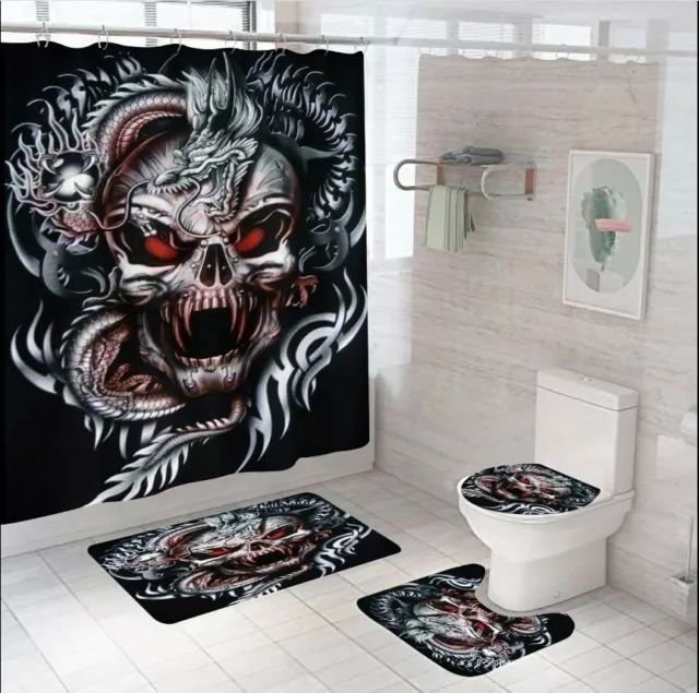 Skull  Bathroom Sets, Shower Curtain Sets
