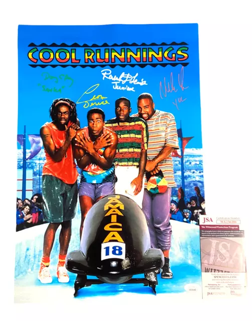 Cool Runnings Cast Signed 12X18 Photo Authentic Autograph Jsa Witness Coa