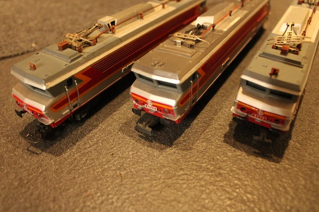 5 Locomotives Miniatures Atlas Échelle 1/100 - Bon État - Voir Photos Collection