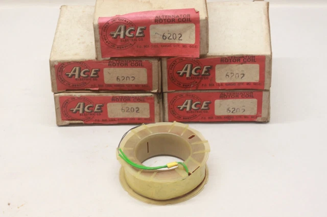 NOS Lot/5 Vintage Car Truck Charging System ALTERNATOR ROTOR COIL Part 6202