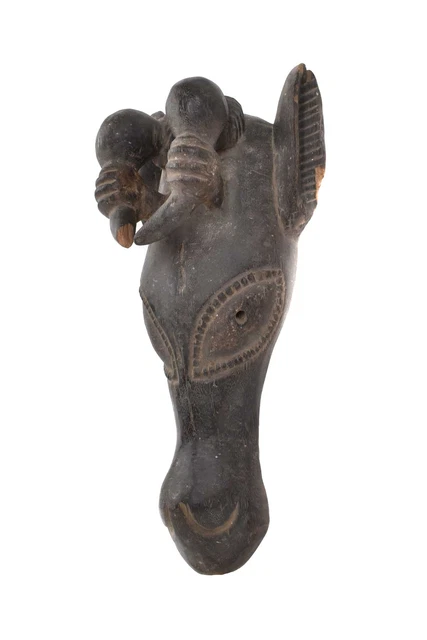 Bamun Bush Cow Wood Carved Mask Cameroon