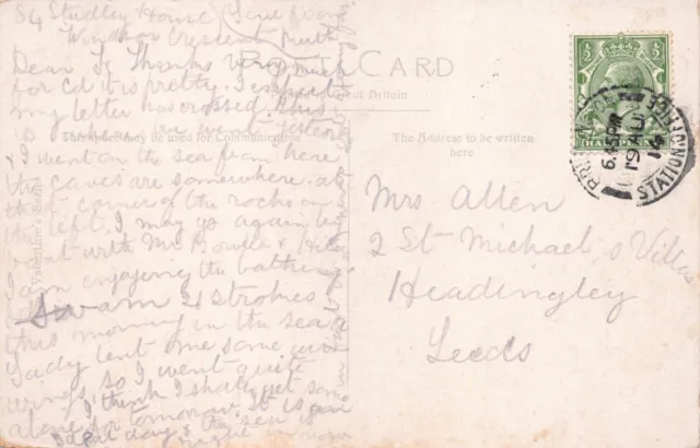 FAMILY HISTORY - GENEALOGY POSTCARD - Mr ALLEN - HEADINGLEY ST MICHAELS VILLAS