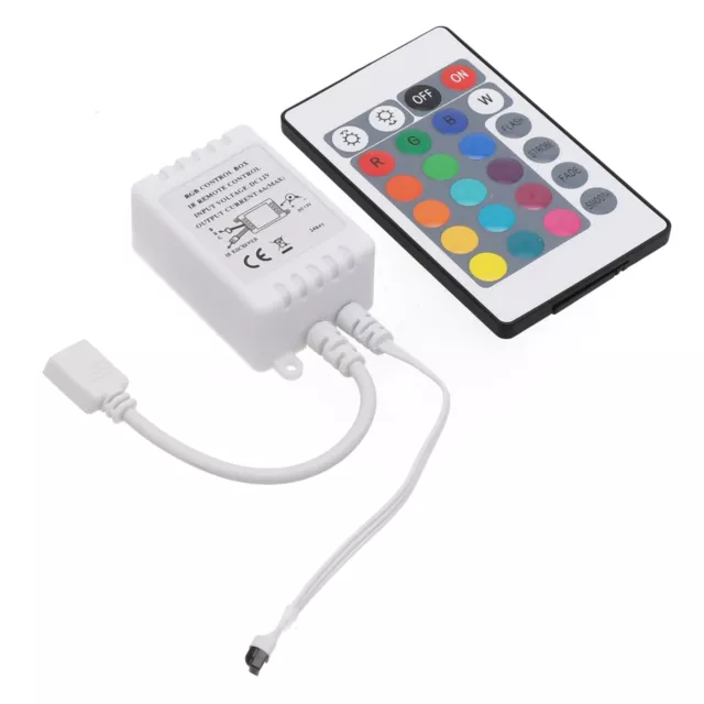 Stylish Design LED Strip Light RGB Control Box + 24 keys IR Remote Controller