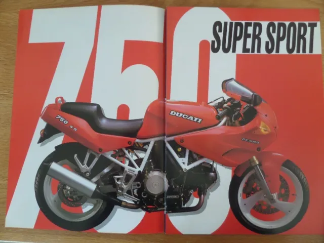 Ducati 750 SS Motorcycle Sales Brochures