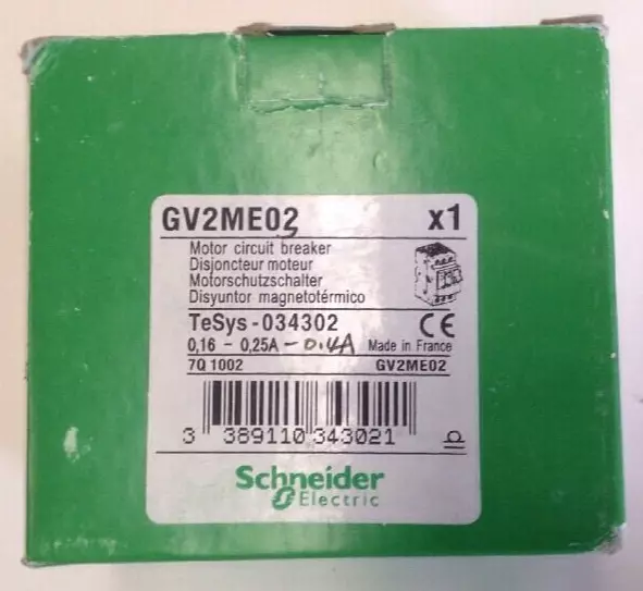 Schneider Starter Motor GV2ME03