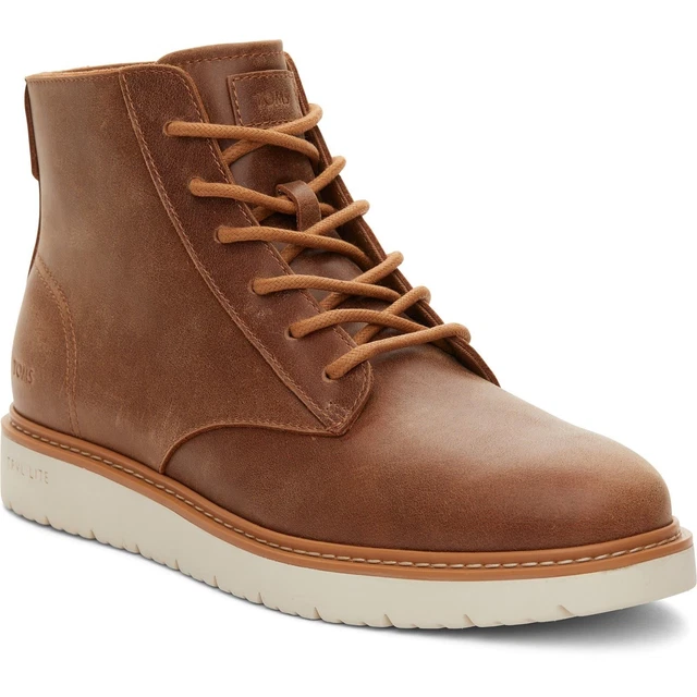 TOMS NAVI TRVL Lite Ranger Leather Men's Tan Boots £134.00 PicClick UK
