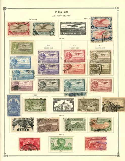 Kenr2: Mexico Airmails from 27 Vol Scott International Collection