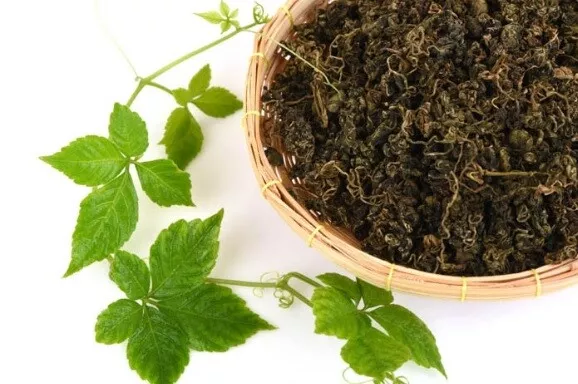 Té de hierbas secas Jiaogulan té de hierbas orgánico natural Gynostemma Pentaphyllum