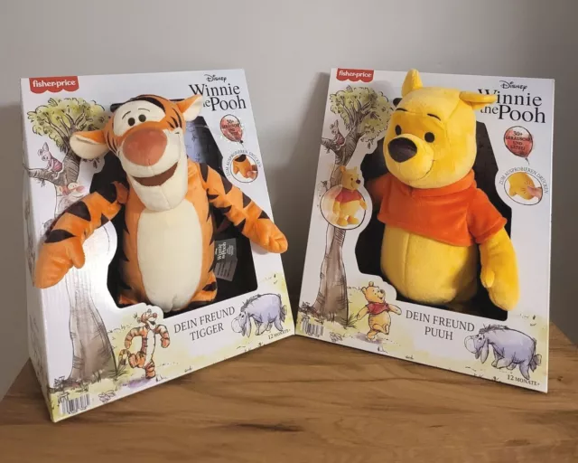 Disney Plüsch Stofftier FUNKTIONSFIGUR Winnie Pooh Puuh Tigger mit SOUND 30cmNEU