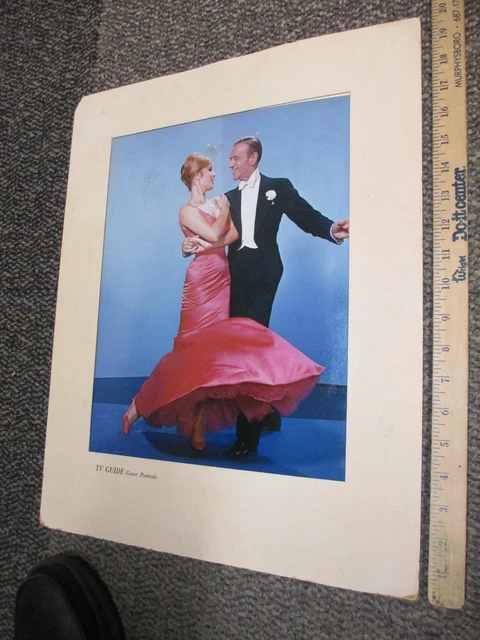 TV GUIDE Cover Portrait 1959 FRED ASTAIRE Barrie Chase dancing special program
