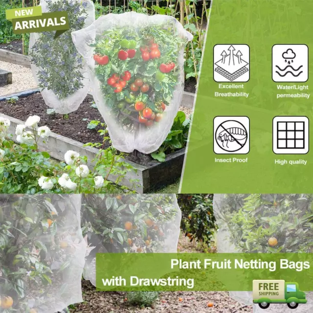 New Fruit Fly Net Insect mesh Vegetable Garden Plant Crop Protection Cover Bags