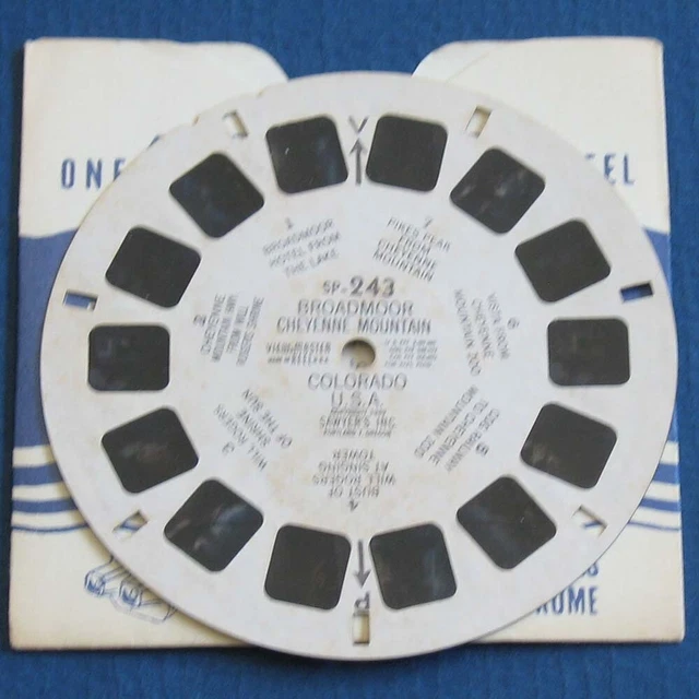 View-Master Reel #SP-243 Broadmoor Cheyenne Mountain Colorado Viewmaster