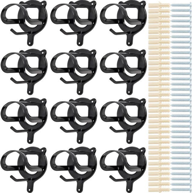 12 Counts Horse Bridle Rack, Bridle Bracket Bridle Hooks with Tubes and Screw, H