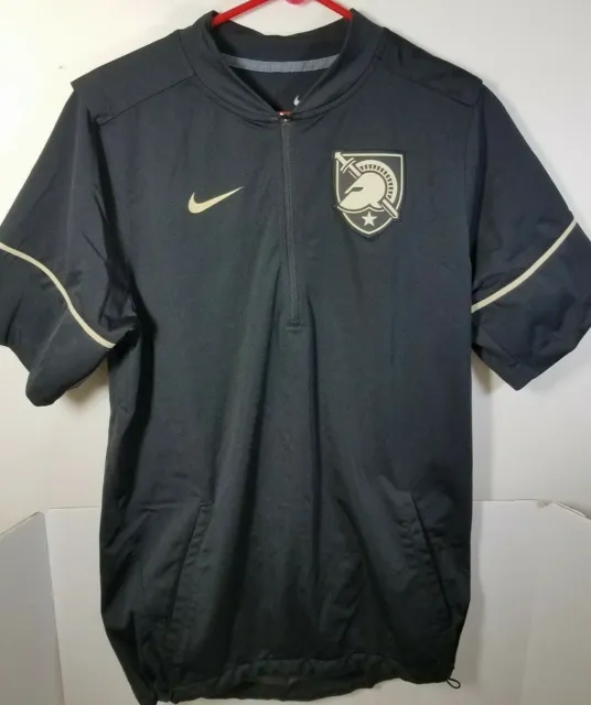 NIKE WEST POINT Army Black Knight Mens Small 1/2 Zip Pullover Short ...