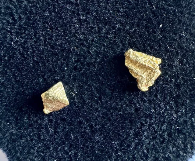 2 Pépites D’or Naturel Australien 22/24 carats