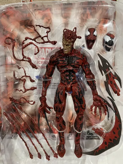 Diamond Marvel Select Toys Carnage 7” Figure spiderman & venom villain, LOOSE
