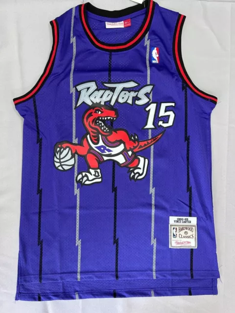 Purple Retro 98 99 Vince Carter #15 Toronto Raptors Basketball Jersey