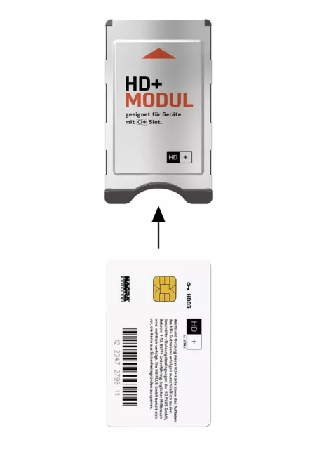 Module HD Plus CI+ incl. HD+ lot émetteur pour 6 mois gratuit adapté pour UltraHD 2