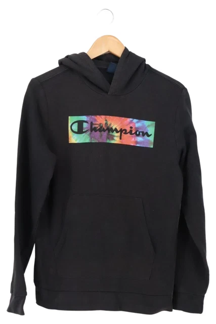 Felpa con cappuccio Champion bambini taglia XXL nera