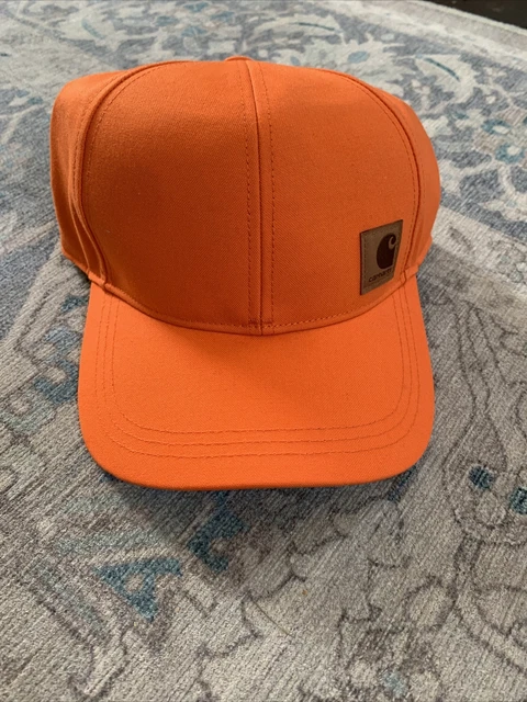 Carhartt Upland Cap Neon Orange Quick Duck Adjustable Hat