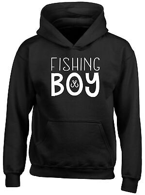 Fishing Boy Childrens Kids Hooded Top Hoodie Boys Girls