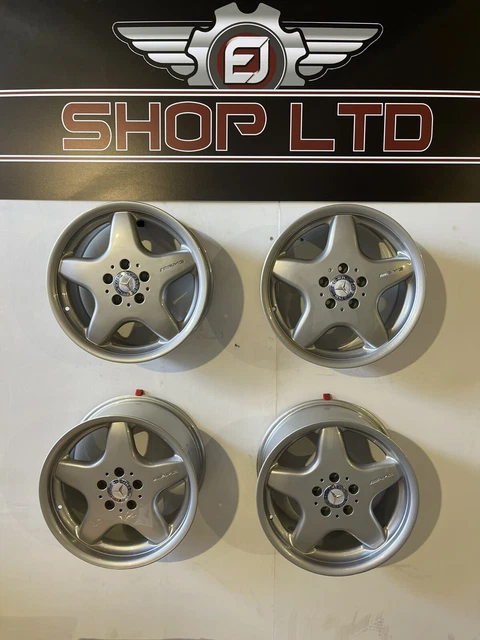 MERCEDES 17& 7.5/8.5J AMG AERO alloy Wheels W201 W202 W203 W124 W208 ...