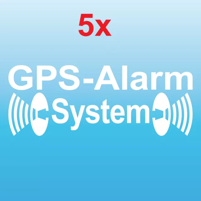 5 GPS Tattoo Sticker Alarm White System Mirror Car Home Shop Movie