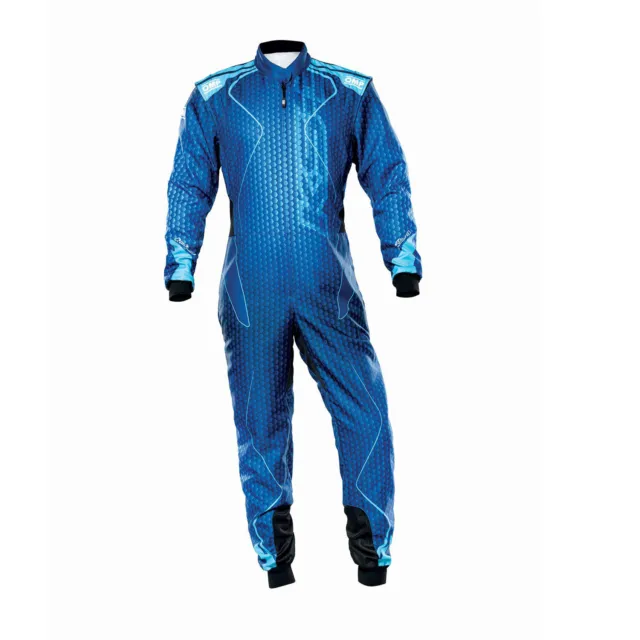 Neu OMP Kinder Kartoveralls KS-3 ART Blau (CIK-FIA) LEVEL 2 (130)