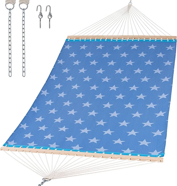 SUNCREAT Hammocks Outdoor Hammock with Spreader Bar, Poolside Sling-star