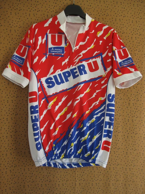 Maillot Cycliste Vintage Nalini - Super U Raleigh Fignon Laurent - Taille 5/XL
