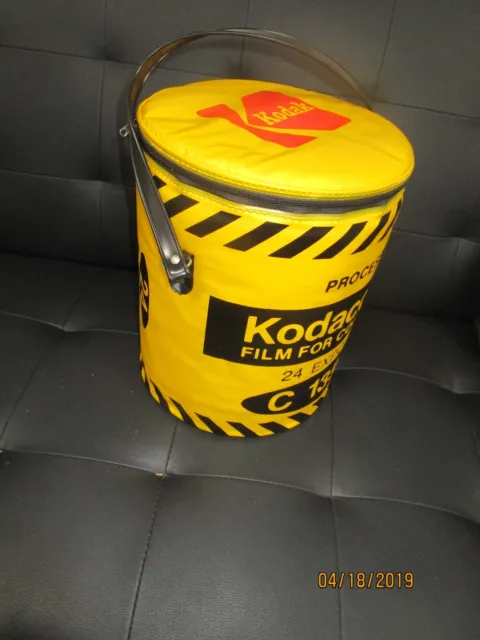 Vintage Kodak Film Advertising Ice Bucket Cooler Kodacolor II Canister /NICE
