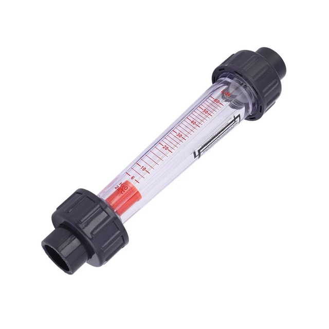 (6-60mL/H)753 Plastic Tube Flowmeter Flowmeter Floats Liquid Rate Gauge High