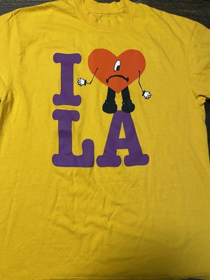 2022 BAD BUNNY Sofi Stadium âUn Verano Sin Tiâ I Love LA LAKERS Shirt Size L $164.89 - PicClick CA