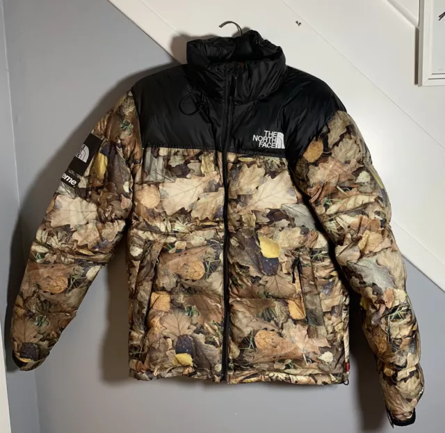 Giacca (Foglie) The North Face Supreme Nuptse Taglia S Small RARA DA COLLEZIONE