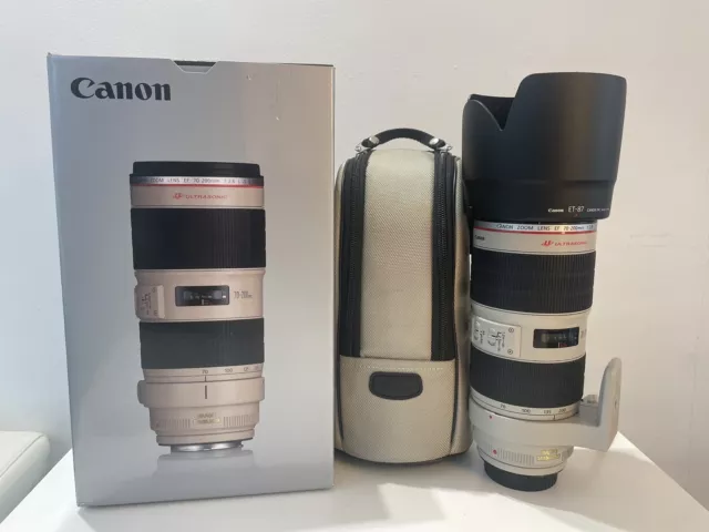 Canon ef 70-200mm f2.8 L IS II USM lens - Boxed, with case and hood