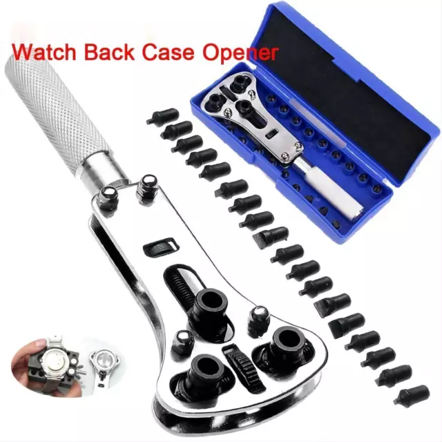 Watch Band Back Case Opener Fixer Repair Tool Kit Battery Screw Cover Remover