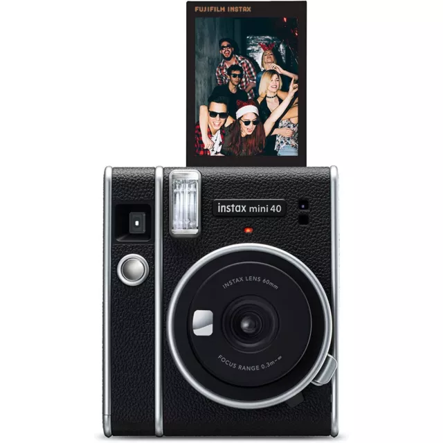 Fujifilm Instax Mini 40 Instant Film Camera - Black