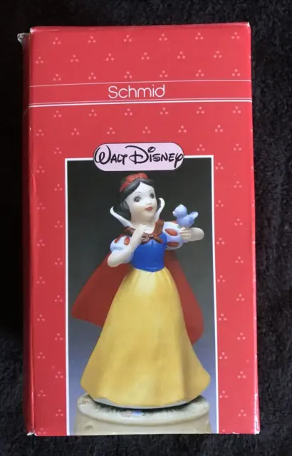 Vintage Walt Disney Production Snow White Music Box Schmid Someday My Prince...