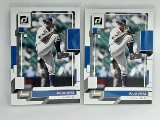 2022 Topps Chrome Pink Refractor Julio Urias Dodgers #3