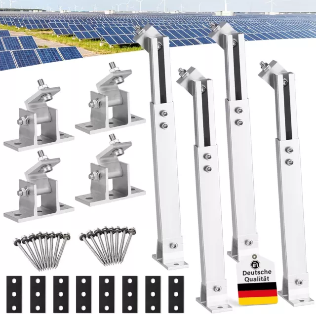 Aufständerung Solarmodul Halterung Balkonkraftwerk Flachdach PV - 2 PANEELE SET